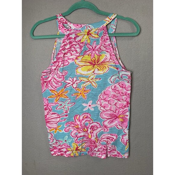 Lilly Pulitzer Top Womans Size Small Multicolor Arya Tank Top Beach Travel - Picture 2 of 7